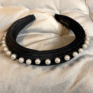 Padded pearl headband